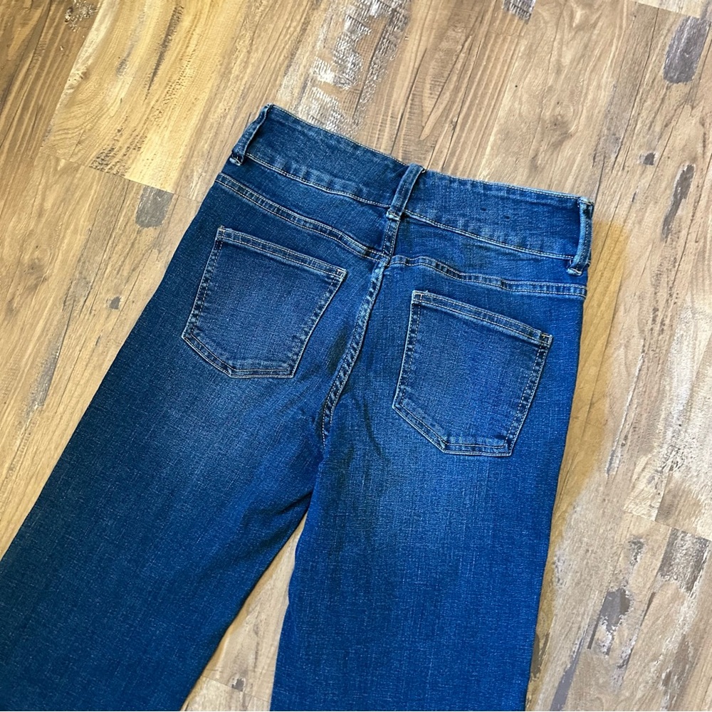 Chaps Dark Wash Front Pockets Button Up Jeans - image 6